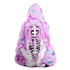 Maaya Creepy Cute anime Hooded Blanket - kawaiiwaru