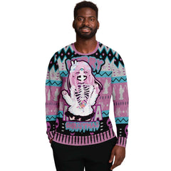 Maaya Creepy Cute anime Ugly Unisex AOP Sweatshirt - kawaiiwaru