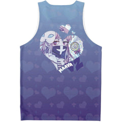 Maaya V2 Creepy Cute Anime Girl AOP tank top - kawaiiwaru