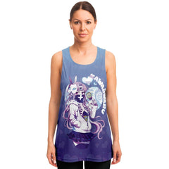 Maaya V2 Creepy Cute Anime Girl AOP tank top - kawaiiwaru