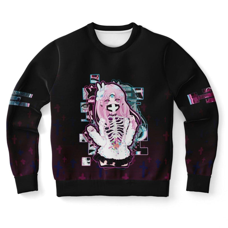 Maaya XP Creepy Cute anime Unisex AOP Sweatshirt - kawaiiwaru