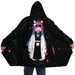 Meena - Creepy cute skeletal kawaii anime girl Cloak - kawaiiwaru