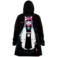 Meena - Creepy cute skeletal kawaii anime girl Cloak - kawaiiwaru