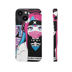 Meena - Creepy cute skeletal kawaii anime girl iPhone samsung Snap Case - kawaiiwaru