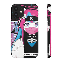 Meena - Creepy cute skeletal kawaii anime girl iPhone samsung Snap Case - kawaiiwaru