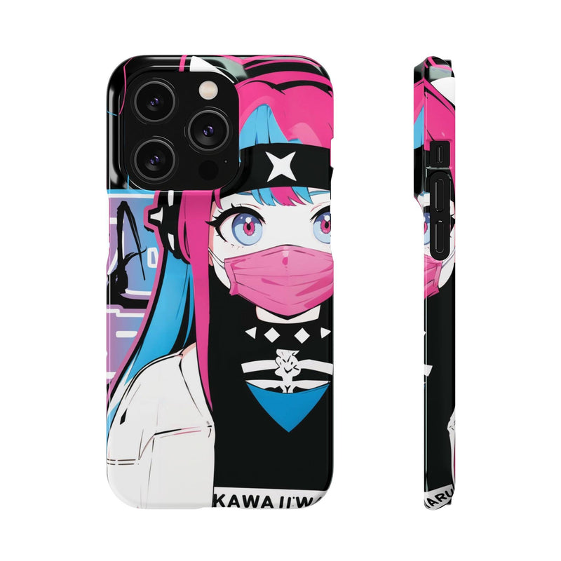 Meena - Creepy cute skeletal kawaii anime girl iPhone samsung Snap Case - kawaiiwaru