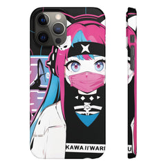 Meena - Creepy cute skeletal kawaii anime girl iPhone samsung Snap Case - kawaiiwaru