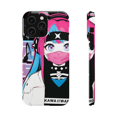 Meena - Creepy cute skeletal kawaii anime girl iPhone samsung Snap Case - kawaiiwaru