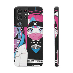 Meena - Creepy cute skeletal kawaii anime girl iPhone samsung Snap Case - kawaiiwaru