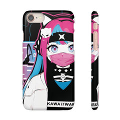 Meena - Creepy cute skeletal kawaii anime girl iPhone samsung Snap Case - kawaiiwaru