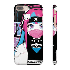 Meena - Creepy cute skeletal kawaii anime girl iPhone samsung Snap Case - kawaiiwaru