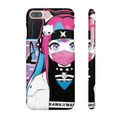 Meena - Creepy cute skeletal kawaii anime girl iPhone samsung Snap Case - kawaiiwaru