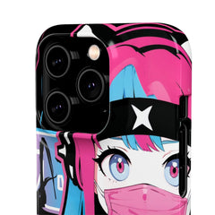 Meena - Creepy cute skeletal kawaii anime girl iPhone samsung Snap Case - kawaiiwaru