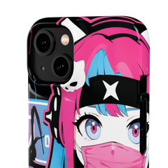 Meena - Creepy cute skeletal kawaii anime girl iPhone samsung Snap Case - kawaiiwaru