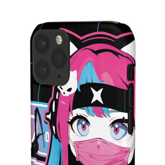 Meena - Creepy cute skeletal kawaii anime girl iPhone samsung Snap Case - kawaiiwaru