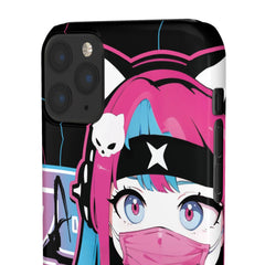 Meena - Creepy cute skeletal kawaii anime girl iPhone samsung Snap Case - kawaiiwaru