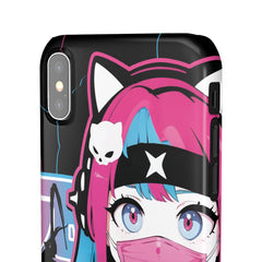 Meena - Creepy cute skeletal kawaii anime girl iPhone samsung Snap Case - kawaiiwaru