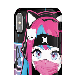 Meena - Creepy cute skeletal kawaii anime girl iPhone samsung Snap Case - kawaiiwaru