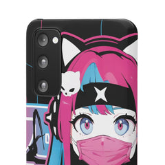 Meena - Creepy cute skeletal kawaii anime girl iPhone samsung Snap Case - kawaiiwaru