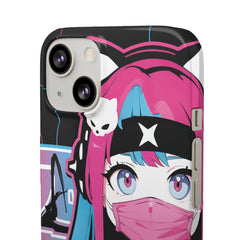 Meena - Creepy cute skeletal kawaii anime girl iPhone samsung Snap Case - kawaiiwaru