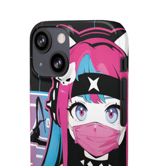 Meena - Creepy cute skeletal kawaii anime girl iPhone samsung Snap Case - kawaiiwaru