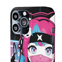 Meena - Creepy cute skeletal kawaii anime girl iPhone samsung Snap Case - kawaiiwaru