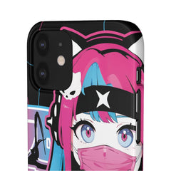 Meena - Creepy cute skeletal kawaii anime girl iPhone samsung Snap Case - kawaiiwaru