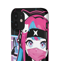 Meena - Creepy cute skeletal kawaii anime girl iPhone samsung Snap Case - kawaiiwaru