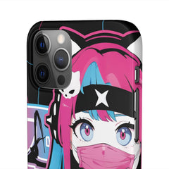 Meena - Creepy cute skeletal kawaii anime girl iPhone samsung Snap Case - kawaiiwaru