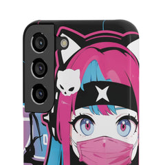 Meena - Creepy cute skeletal kawaii anime girl iPhone samsung Snap Case - kawaiiwaru