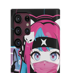 Meena - Creepy cute skeletal kawaii anime girl iPhone samsung Snap Case - kawaiiwaru