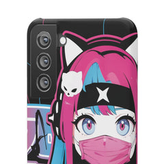 Meena - Creepy cute skeletal kawaii anime girl iPhone samsung Snap Case - kawaiiwaru