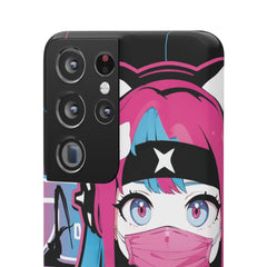 Meena - Creepy cute skeletal kawaii anime girl iPhone samsung Snap Case - kawaiiwaru