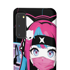 Meena - Creepy cute skeletal kawaii anime girl iPhone samsung Snap Case - kawaiiwaru