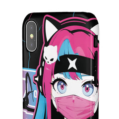 Meena - Creepy cute skeletal kawaii anime girl iPhone samsung Snap Case - kawaiiwaru