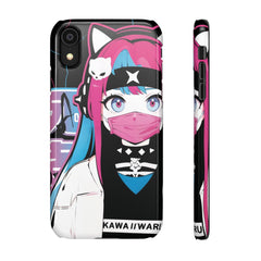 Meena - Creepy cute skeletal kawaii anime girl iPhone samsung Snap Case - kawaiiwaru