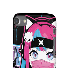 Meena - Creepy cute skeletal kawaii anime girl iPhone samsung Snap Case - kawaiiwaru