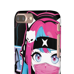 Meena - Creepy cute skeletal kawaii anime girl iPhone samsung Snap Case - kawaiiwaru