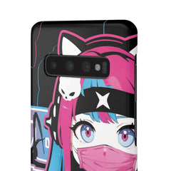 Meena - Creepy cute skeletal kawaii anime girl iPhone samsung Snap Case - kawaiiwaru