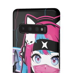 Meena - Creepy cute skeletal kawaii anime girl iPhone samsung Snap Case - kawaiiwaru