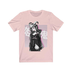 Oni-Hime B&W 1.2 Hentai Demon Kawaii Anime Girl Unisex T-shirt - kawaiiwaru