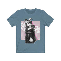 Oni-Hime B&W 1.2 Hentai Demon Kawaii Anime Girl Unisex T-shirt - kawaiiwaru