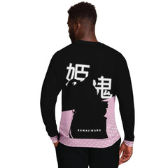 Oni-Hime Black Hentai Demon Kawaii Anime Girl Unisex AOP Sweatshirt - kawaiiwaru