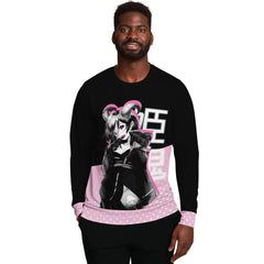 Oni-Hime Black Hentai Demon Kawaii Anime Girl Unisex AOP Sweatshirt - kawaiiwaru