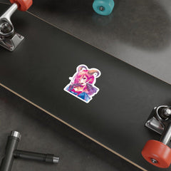 Oni-Hime Hentai Demon Kawaii Anime Girl 1/2 Die-Cut Sticker - kawaiiwaru