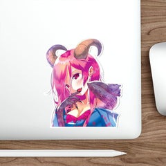 Oni-Hime Hentai Demon Kawaii Anime Girl 1/2 Die-Cut Sticker - kawaiiwaru