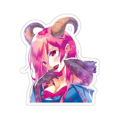 Oni-Hime Hentai Demon Kawaii Anime Girl 1/2 Die-Cut Sticker - kawaiiwaru