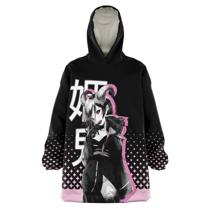 Oni-Hime Hentai Demon Kawaii Anime Girl Snug Hoodie - kawaiiwaru