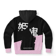 Oni-Hime Hentai Demon Kawaii Anime Girl Unisex AOP Hoodie - kawaiiwaru