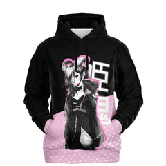 Oni-Hime Hentai Demon Kawaii Anime Girl Unisex AOP Hoodie - kawaiiwaru